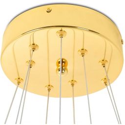 Moosee Liberty lampa wisząca 1x62,6 W złota-kryształ MSE010100176