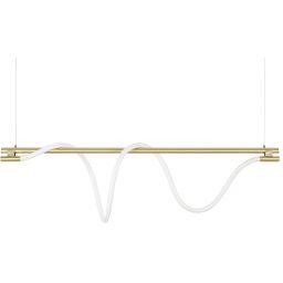 Moosee Serpiente lampa wisząca 1x22,4 W biała-złota MSE010100178