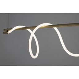 Moosee Serpiente lampa wisząca 1x22,4 W biała-złota MSE010100178