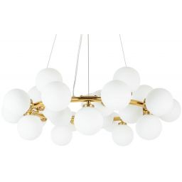 Moosee Cosmo lampa wisząca 25x5 W biała-złota MSE010100223