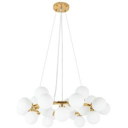 Moosee Cosmo lampa wisząca 25x5 W biała-złota MSE010100223