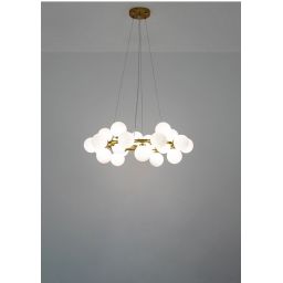 Moosee Cosmo lampa wisząca 25x5 W biała-złota MSE010100223
