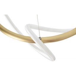 Moosee Serpiente lampa wisząca 1x32 W biała-złota MSE010100236