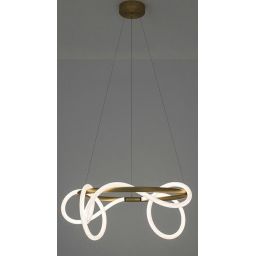 Moosee Serpiente lampa wisząca 1x32 W biała-złota MSE010100236