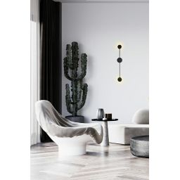 Moosee Shadow lampa ścienna 1x9 W czarny MSE010100246