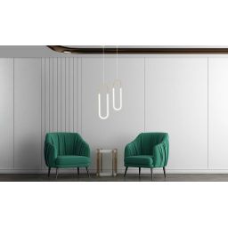 Moosee Puzo lampa wisząca 1x10 W przezroczysta-złota MSE010100253