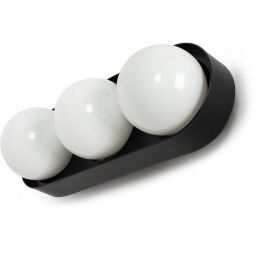 Moosee Drops kinkiet 3x5W czarny/biały MSE010100272