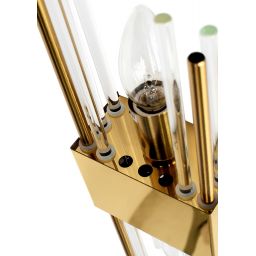 Moosee Slant kinkiet 2x40 W przezroczysty-złoty MSE010100291