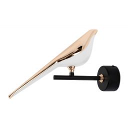 Moosee Bird kinkiet 1x9 W biały-czarny-złoty MSE010100292