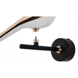 Moosee Bird kinkiet 1x9 W biały-czarny-złoty MSE010100292