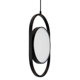 Moosee Spinner lampa wisząca 1x19 W czarna-mleczna MSE010100315