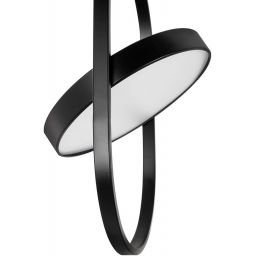 Moosee Spinner lampa wisząca 1x19 W czarna-mleczna MSE010100315