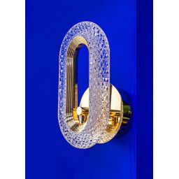 Moosee Jewel kinkiet 1x7 W złoty-kryształowy MSE010100319