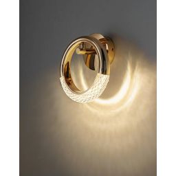 Moosee Helios kinkiet 1x8W LED złoty MSE010100320