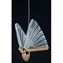 Moosee Butterfly lampa wisząca 1x5 W przezroczysta-złota MSE010100322