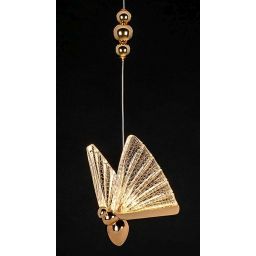 Moosee Butterfly lampa wisząca 1x5 W przezroczysta-złota MSE010100322