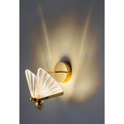 Moosee Butterfly kinkiet 1x7W LED złoty MSE010100323