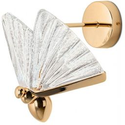Moosee Butterfly kinkiet 1x7 W przezroczysty-złoty MSE010100324