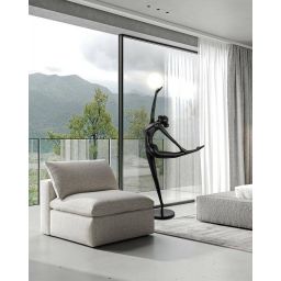 Moosee Human lampa stojąca 1x40 W biała-czarna MSE010100359