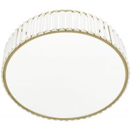 Moosee Crown plafon 1x24 W biały-złoty-kryształowy MSE010100366