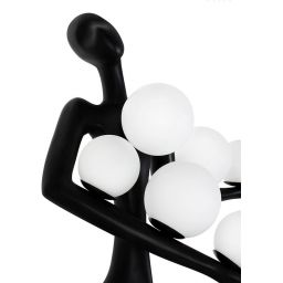 Moosee Human lampa stojąca 6x40W czarny/biały MSE010100381