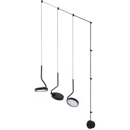Moosee Flat lampa wisząca 3x30 W czarna MSE010100385