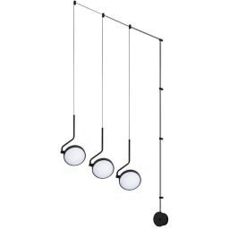 Moosee Flat lampa wisząca 3x30 W czarna MSE010100385