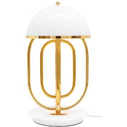 Moosee Bottega lampa stołowa 2x5W złoty/biały MSE010300151