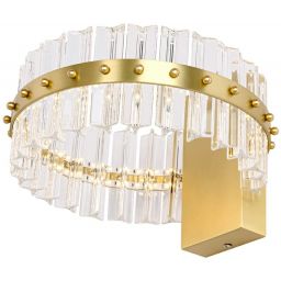 King Home Saturnus kinkiet 1x17W złoty/kryształ MSE01040015