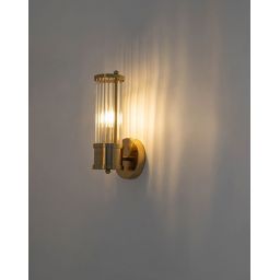 Moosee Pilar kinkiet 1x40W złoty/przezroczysty MSE010400192