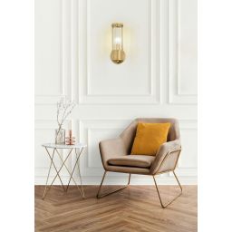 Moosee Pilar kinkiet 1x40W złoty/przezroczysty MSE010400192