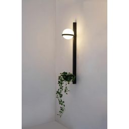 Moosee Plant kinkiet 1x16W LED czarny/szkło białe MSE010400222