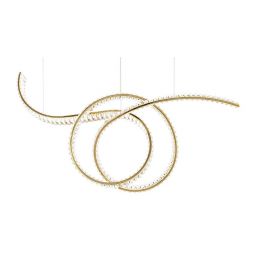 Moosee Wave lampa wisząca 1x28 W złota MSE1501100188