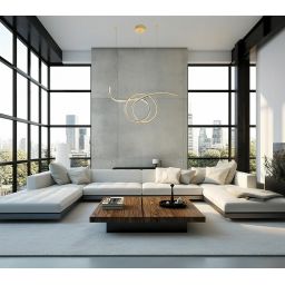 Moosee Wave lampa wisząca 1x28 W złota MSE1501100188