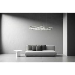 Moosee Wave lampa wisząca 1x75 W chrom MSE1501100199