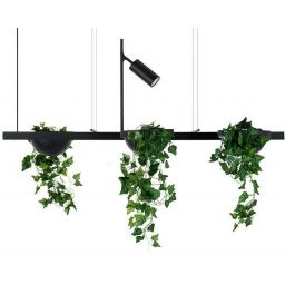 Moosee Plant Line lampa wisząca 2x17W LED czarna MSE1501100210