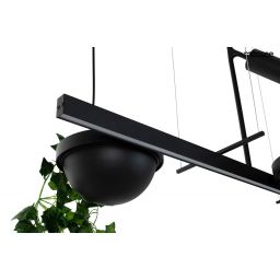 Moosee Plant Line lampa wisząca 2x17W LED czarna MSE1501100210