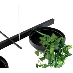 Moosee Plant Line lampa wisząca 2x17W LED czarna MSE1501100210