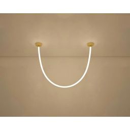Moosee Lasso lampa wisząca 1x40 W biała-złota MSE1501100440