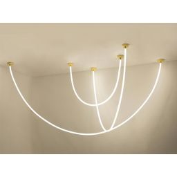 Moosee Lasso lampa wisząca 1x40 W biała-złota MSE1501100440