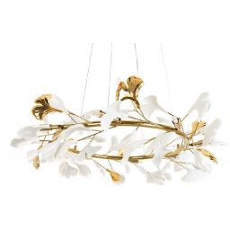 Moosee Flora lampa wisząca 8x40 W złota MSE1501100448