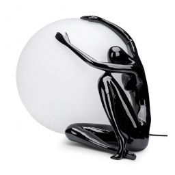 Moosee Uomo lampa stołowa 1x40 W biała-czarna MSE1501100454
