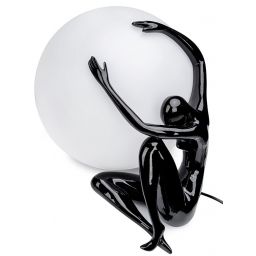 Moosee Uomo lampa stołowa 1x40 W biała-czarna MSE1501100454