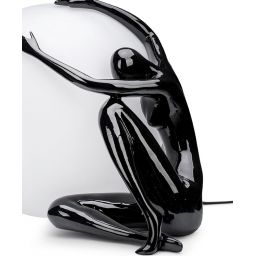 Moosee Uomo lampa stołowa 1x40 W biała-czarna MSE1501100454
