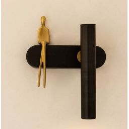 Moosee Boy kinkiet 1x4 W czarny-złoty MSE1501100480