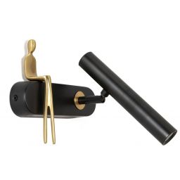 Moosee Boy kinkiet 1x4 W czarny-złoty MSE1501100480