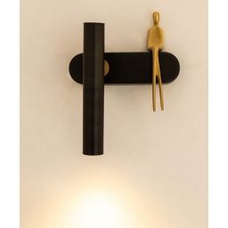 Moosee Boy kinkiet 1x4 W czarny-złoty MSE1501100482