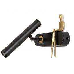 Moosee Boy kinkiet 1x4 W czarny-złoty MSE1501100482