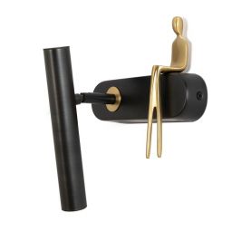 Moosee Boy kinkiet 1x4 W czarny-złoty MSE1501100482