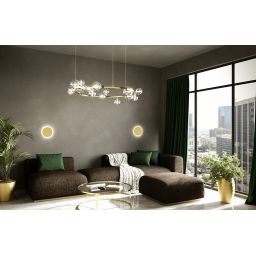 Moosee Alure lampa wisząca 15x5 W złota MSE1501100498